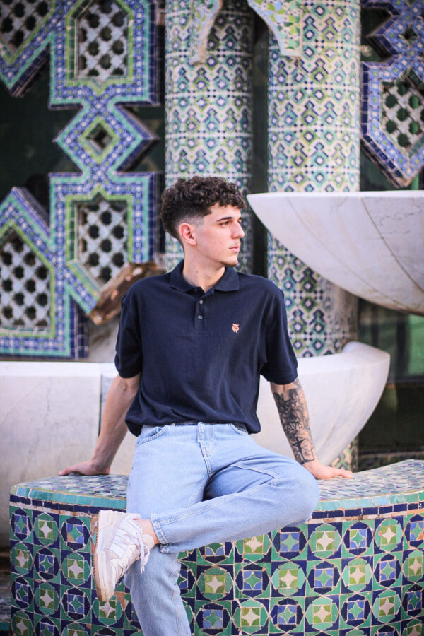 Polo azul marino | Unisex adultos - Imagen 3