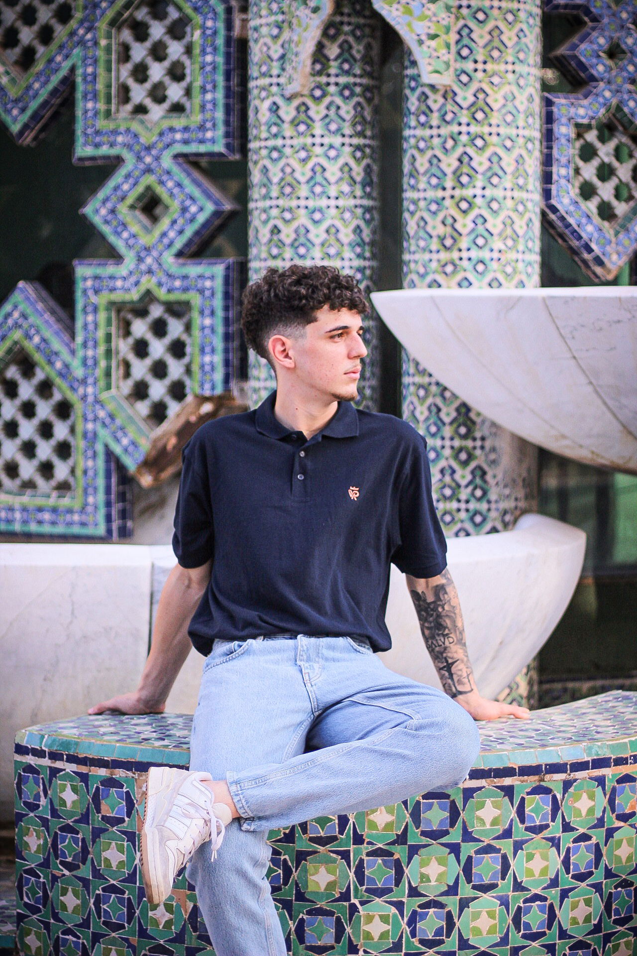 Polo azul marino | Unisex adultos - Imagen 3