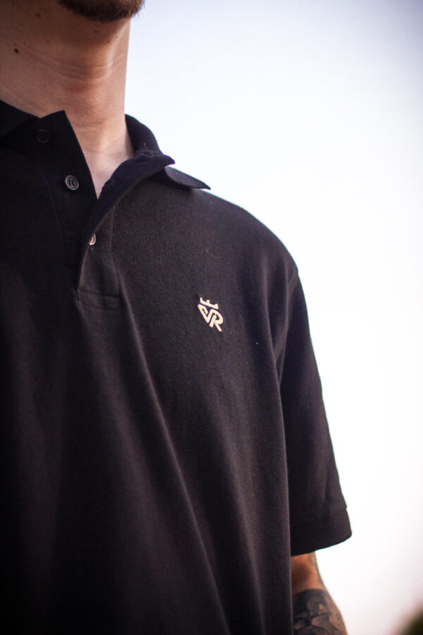 Polo negro | Unisex adultos - Imagen 4