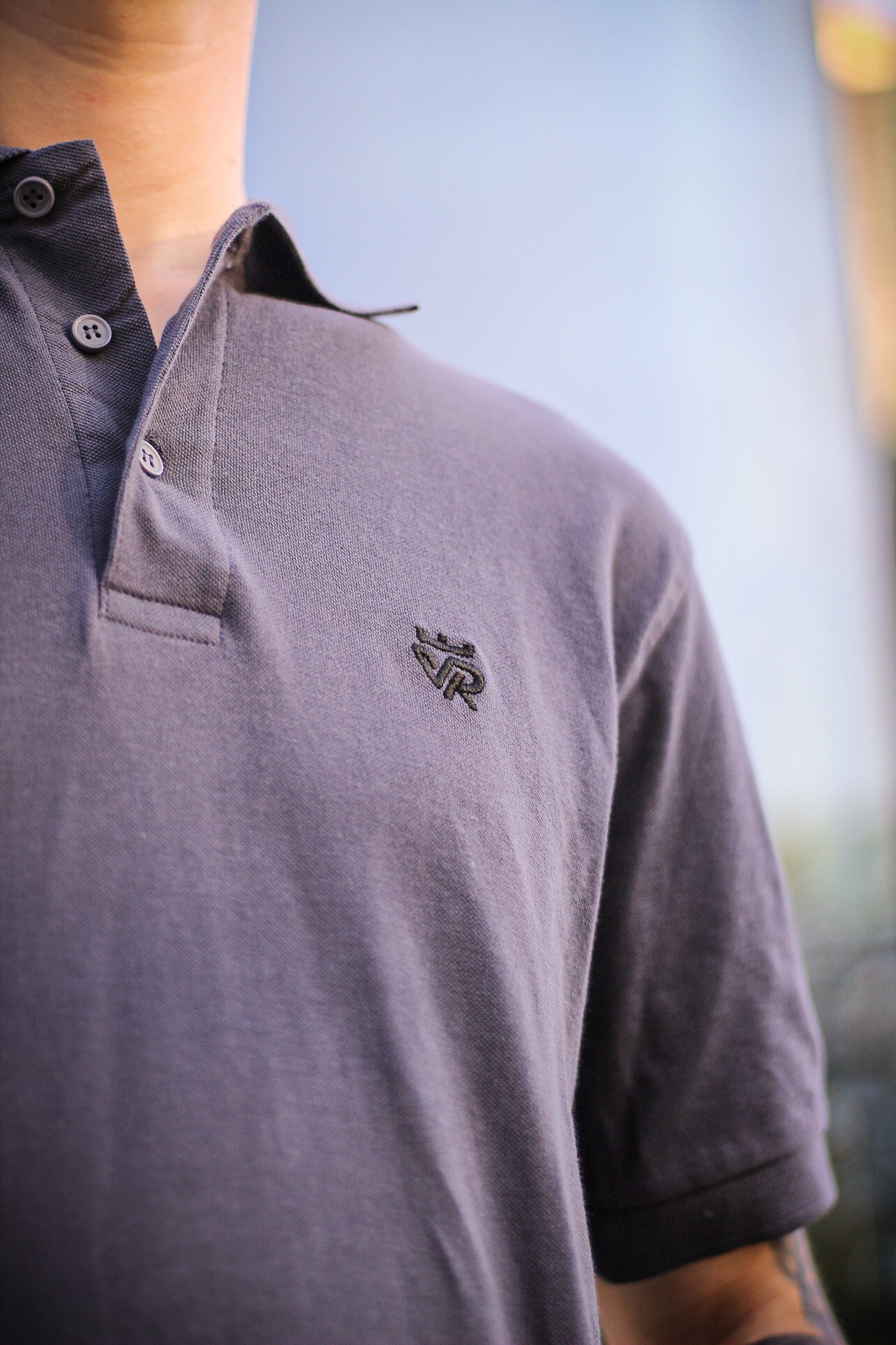 Polo gris | Unisex adultos - Imagen 4
