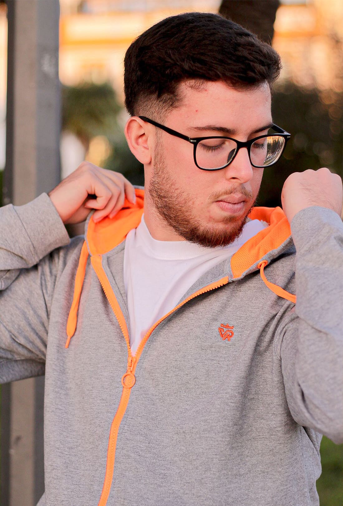 Sudadera Fuji Naranja Virgen de los Reyes - VR